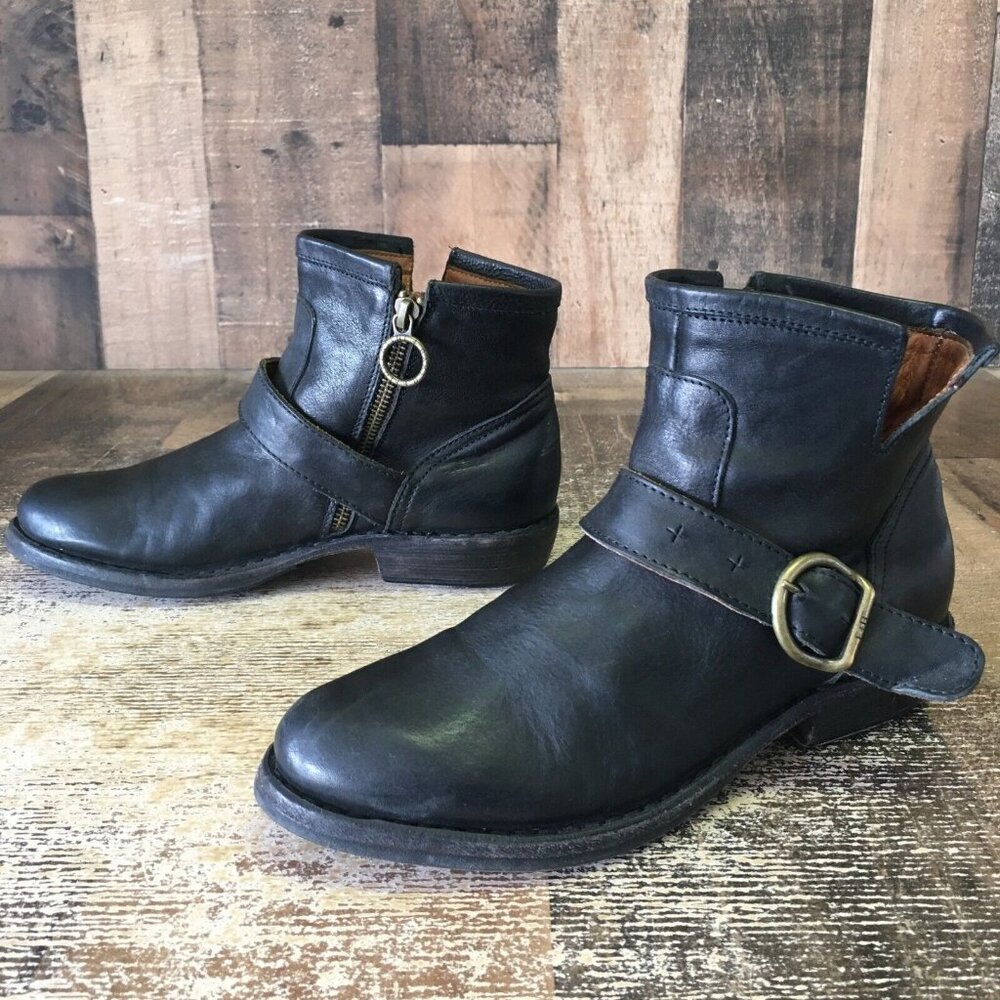 Fiorentini Baker Black Ankle Booties Boots Womens EUR 36 US 6